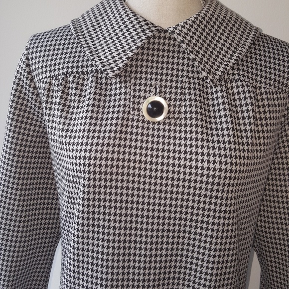 Vintage hand-made black and white check XL -L - Picture 6 of 7